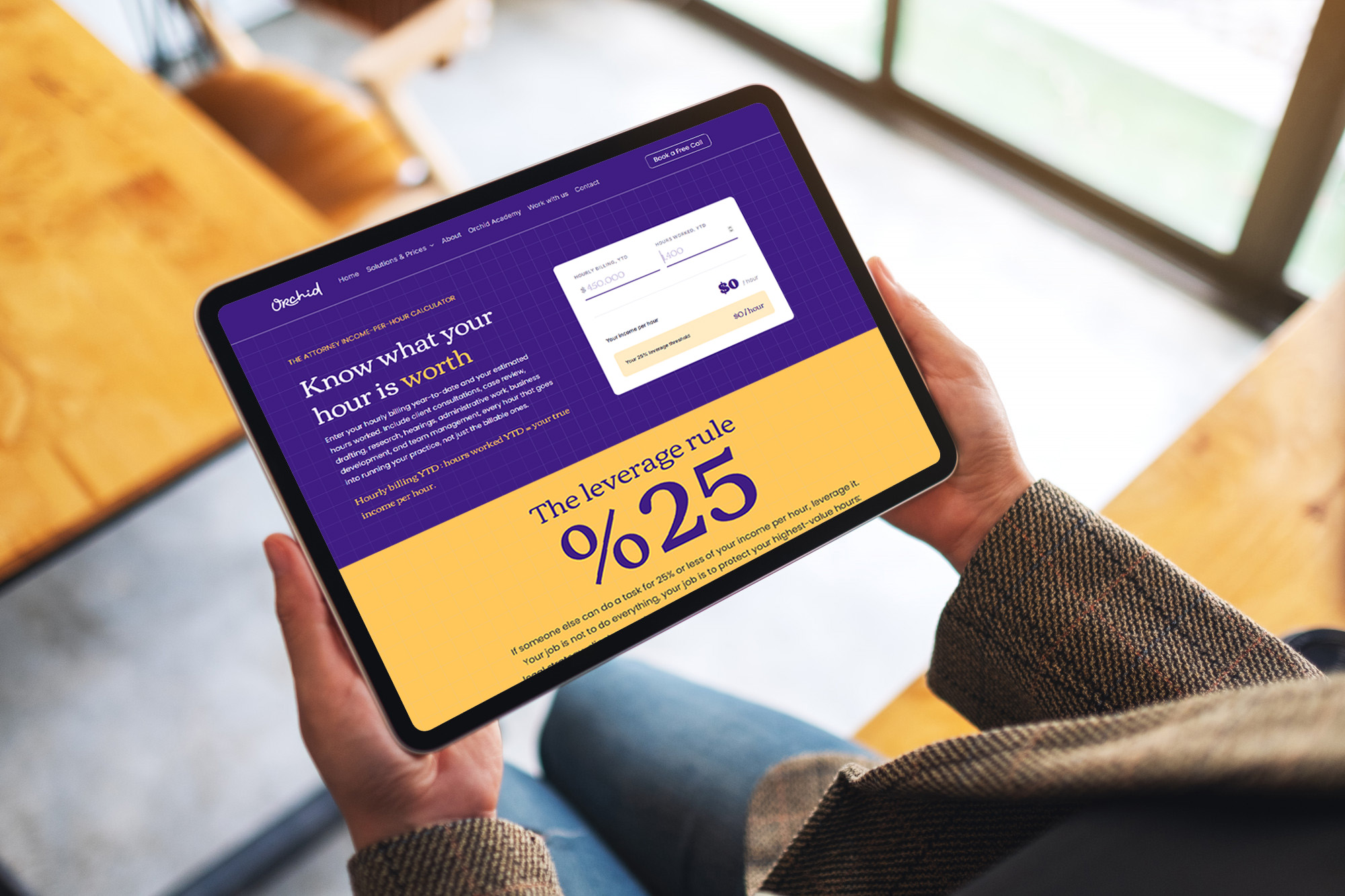 Attorney Calculator Mockup